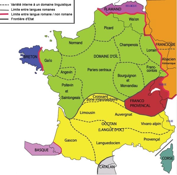carte france langues regionales