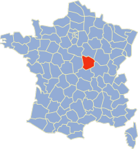 Carte Nièvre