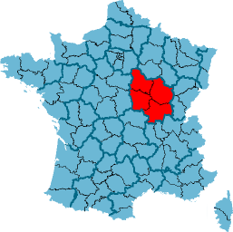 Carte Bourgogne